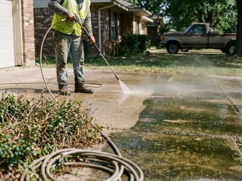 Pressure washing